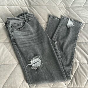KanCan jeans size 13/30 black/gray/wash distressed